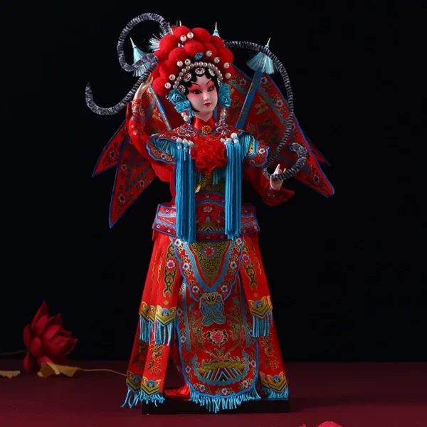 Chinese Opera Silk Figurine Doll