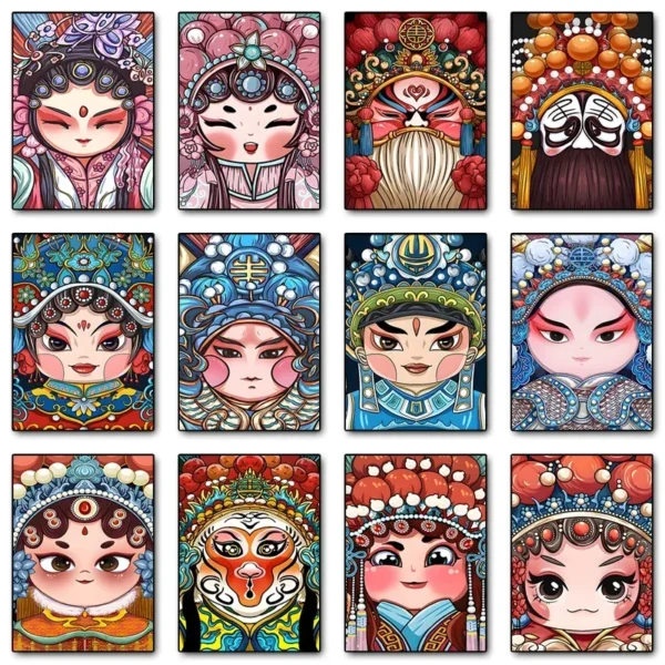 Chinese Opera Canvas Wall Art